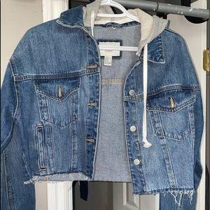 Crop jean jacket